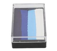 Fockety Peinture pour le Visage et le Corps, 4 Couleurs, Palette de Gâteaux Fendus, Doux, sans Danger pour la Peinture à la Main, Enseignement aux Enfants, 30g (20)