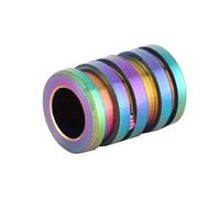 Fockety Pendentif de Perle de Couteau en Alliage de Titane Exquis pour Paracorde, Stabilisateur de Courant Corporel Résistant à la Corrosion pour les Activités de Plein Air (COLORFUL)