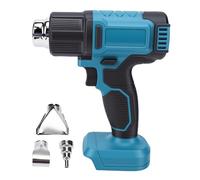 Fockety Pistolet Thermique 350 W, Température Variable de 60 à 540 °C, sans Fil, avec 3 Buses et Protection contre la Surchauffe, Idéal pour le Gainage Thermorétractable