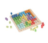 Fockety Planche de Multiplication, 3 en 1 pour l'Éducation Mathématique, Table de Multiplication Montessori, Machine de de Jeu d'apprentissage par Addition de Coulures