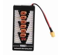 Fockety Plaque de Charge Lipo équilibrée Multi 2S-6S avec Prise XT60, Charge Rapide pour Chargeur B6AC A6 720i RC, Parfaite pour Plusieurs Batteries au Lithium, 3 Plaques de Parallèles Prises en