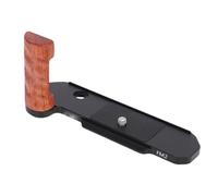 Fockety Poignée de Caméra en Forme de L, Support de Trépied Ergonomique Léger avec Poignée en Bois, Plaque Arca avec Base en Alliage d'aluminium pour Caméra FM2 (Black)