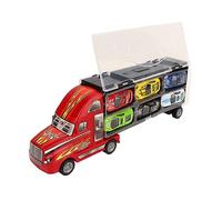 Fockety POIGNÉE Portable, 12 Accortuations en Alliage, Carrosserie Spacieuse - Camion de Transport de Voiture Jouet avec Pratique, Idéal pour Le Jeu et l'Exploration pour Les Garçons et