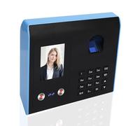 Fockety Pointeuse biométrique avec Mot de Passe, calcul Automatique du Temps de Travail, clé USB, Machine de pointage par digitales pour Les employés des PME