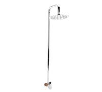 Fockety Pommeau de Douche Extérieur, Kit de Douche Extérieure en Acier Inoxydable 304, Système de Extérieur avec Poignée Unique pour Jardin galvanisé