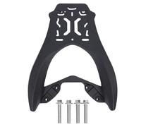 Fockety Porte-Bagages Arrière Moto, Noir Mat Poli Finition Sablage en Alliage D'aluminium de Remplacement avec Support de Transporteur Amovible, Arrière Queue Stockage Rackfor Nmax155