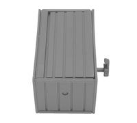 Fockety Porte-clés de Garage de Voiture avec Porte D'ouverture, ABS Moup de Clôture Magnétique Magninet Installation Key Organisateur pour Décoration D'entrée, Tenant 4 à 6 (GREY)