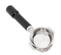 Fockety Porte-Filtre Sans Fond de 58 Mm, Acier Inoxydable Porte-Filtre Nu Sans Fond Avec Poigrée ABS, Produits à Base de Café
