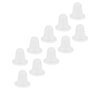 Fockety Porte-gobelet de Capuchon D'encre en Silicone de Haute qualité 100 Pièces/sac pour un Usage Domestique Professionnel, 2 Tailles Appropriées, Fond en Forme de U, Matériau Transparent, Tasse