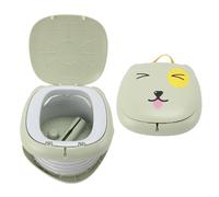 Fockety Potty de Voyage pour Tout-petit, Toilettes Portables et Pliables avec Sac de Rangement, Siège de Pot pour Tout-petit, Appliquer sur des Toilettes D'urgence pour le Siège pour la (GREEN)