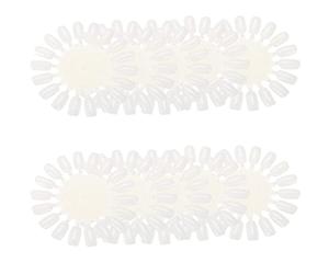 Fockety Présentoir de Nail Art, Palette D'Ongles Artificiels pour Dessiner, Sculpter, Palette de Présentation de 18 Pointes pour Diverses Sélections de Vernis à Ongles, Convient aux Nouveaux Débutants