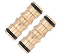 Fockety Raccord de Tuyau à Connexion Rapide Mâle en Laiton pour le Lavage de Voiture, Connecteur de Tube 2 Pièces pour le Raccordement de Tuyau D'eau