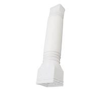 Fockety Rallonge DE Bec DE DESCENTE, Rallonge DE GOUTTIRE, Extensible DE 20 à 59 Pouces, DE Vidange DE Bec Vers Le Bas Rétractable pour éclaboussures DE Gouttière DE Maison (WHITE)