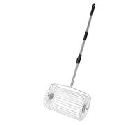 Fockety Ramasseur de Balles de Tennis, Collecteur de Balles Rétractable de Grande capacité, Récupérateur de de Tennis avec Poignée Antidérapante et Rouleau en Acier Inoxydable (L)