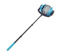 Fockety Ramasseur de noix, rouleau télescopique en aluminium et nylon de (4,3 pi avec sac de rangement et poignée ergonomique, multifonctionnel pour ramasser les noix, de pécan