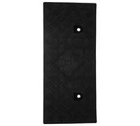 Fockety Rampe de Bordure en Plastique, Rampe de Pente Antidérapante Durable pour Quai de Chargement, Allée pour Garages Domestiques, 19,3x8,6x2,0 Pouces (Black)