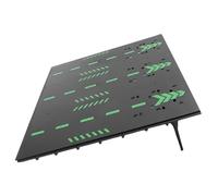 Fockety Rampe de Saut pour Voitures RC, Plateau de décollage, Circuit de Cascades pour Voitures télécommandées 1/12, 1/14, 1/16, 1/18 et 1/24, Assemblage et Stockage Rapides (Black)