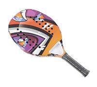 Fockety Raquette de Padel, Raquette de Tennis de Page à la Mode en Fiber de Carbone, Poignee Professionlle Portable et Confortable Belle de Tennis pour Gymnase D'ÉCOLE