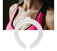 Fockety Refroidisseur de Cou Réutilisable, Tenue Confortable, Enveloppe de Refroidissement, Tube de Refroidissement du Cou pour l'été Chaud, Matériau PVC (WHITE)