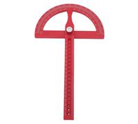 Fockety Règle de Recherche D'angle, Alliage D'aluminium, Règle de Travail du Bois à Angle Réglable à 180 Degrés, de Marquage D'angle, de Marquage de Ligne Centrale