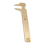 Fockety Règle de Selle de Freinage en Laiton à Long Terme avec des échelles Doubles, un Outil de Mesure Idéal pour les Projets et Ateliers de Bricolage, Pratique pour les Charpentiers et les (Double