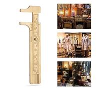Fockety Règle de Selle de Freinage en Laiton à Long Terme avec des échelles Doubles, un Outil de Mesure Idéal pour les Projets et Ateliers de Bricolage, Pratique pour les Charpentiers et les (80 mm