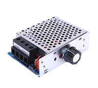 Fockety Régulateur de Tension SCR Régulateur de Tension 10000W avec Circuit de Protection Contre L'absorption RC Couvercle en Aluminium Entrée de proximité Réglable