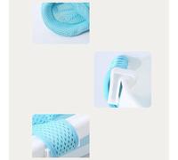 Fockety Réseau de Bain bébé Précis - Support de Maille avec des Bandes Réglables pour une Expérience de Bain Confortable pour les Nouveau-nés, Blanc (BLUE)