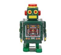 Fockety Robot Vintage avec Manche de Vents, Collection Coffee Shop Home Decoration Stocking Stuffers Party Favors Decorations for Photography Prop, Collection (Green)