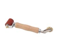 Fockety Rouleau à Joint, 9in Rouleau à Joint en Silicone Avec Roue en Lauton, Manche en Bois, à Lisse, à Plat pour Papier Peint, pour Pvc, TPO, EPDM, Ruban (rouge)