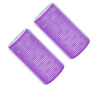 Fockety Rouleaux de Cheveux Currlers Strong Grip Curling Tools for Curly Hairstyle, 2pcs Auto Grip Hairdressing Curlers pour les Cheveux Bouclés Physiques, Rouleaux Auto-adhésifs pour les Styles