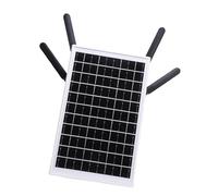 Fockety Routeur Modem 4G LTE à énergie Solaire 12 W, routeur Wi-FI extérieur sans Fil Rapide 300 Mbps avec Emplacement pour Carte SIM, portée Wi-FI 150 m, Batterie 18 000 mAh (Antennes Blanches)