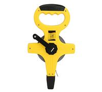 Fockety Ruban à Mesurer Compact en Acier Inoxydable pour des Mesures Rapides, Ruban à Mesurer à Bobine Ouverte de 50 M pour les Projets de Bricolage à Domicile