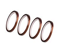 Fockety Ruban Thermique par Sublimation pour Transfert par Presse à Chaud, Ruban Thermique Hautement Adhésif, 4 Pièces, 0,5 Cm de Large, adapté aux Projets de Bricolage et à la Réparation électronique