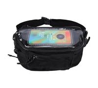 Fockety Sac Banane de Moto, Sac de Guidon Avant Extensible, de Poitrine de Moto avec Fenêtre à écran Tactile pour la Navigation, Stockage de Grande capacité (25 * 13 * 13)