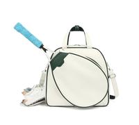Fockety Sac de Tennis, Sac de Raquette de Tennis Imperméable avec Compartiment à Chaussures, Poche de sécurité et Bandoulière, Sacs de Sport pour Femmes, Hommes et Jeunes