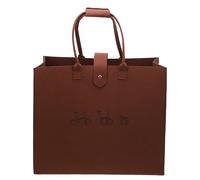 Fockety Sacoche de Vélo Pliable, Portable et Légère, en Tissu Non tissé, avec Bandoulière, pour Vélo de 16 Pouces, Accessoires de Cyclisme, Voyage, Avion, Métro (Marron foncé)