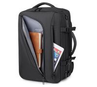 Fockety Sacquage à Vide, 36L à 55L Sac à Dos de Voyage Extensible, Résistants à L'eau Sac à Dos de Compression de Sceau D'aspirateur pour un Ordinateur Portable 17 Pouces, Entreprise