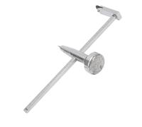 Fockety Scie à Plaques de Plâtre à Arbre en Acier Réglable pour une Découpe Efficace de Trous Ronds dans les Murs Secs, Adaptée aux Amateurs de Bricolage, Acier Inoxydable argenté