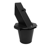 Fockety Seau à Graisse Robuste et 12 Sacs en Aluminium jetables, Seau et bac d'égouttage pour fumoir décalé, Barbecue à granulés Rec Tec, Barbecue en Z (Noir)
