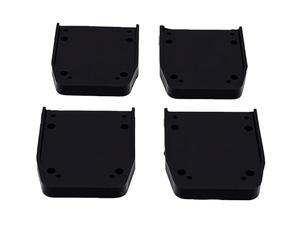 Fockety Semelles pour échasses à plaquistes, 4 patins antidérapants en caoutchouc avec vis, tapis de trépied de chantier pour travaux de construction, peinture, électricité, plâtrerie