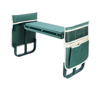 Fockety Siège à Genoux de Jardin, Support Robuste de 400 LB, Tabouret de Jardinage Pliable élargi de 10,6 Pouces avec 2 Sacs à Outils Spacieux, pour Le Jardinage Assis à Genoux, Le (Green)