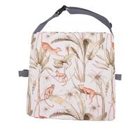 Fockety Siège de Rappel pour Chaise de Cuisine, Coussin de Rappel Portable Antidérapant un Siège de Rappel pour Tout-petit Lavable Amovible avec Sangles d'élasticité, Coussin de Siège de (Long singe