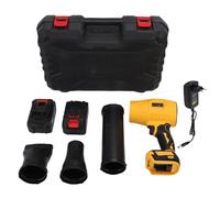 Fockety Souffleur de Feuilles sans Fil, souffleur de Feuilles Portable à 800 000 TR/Min avec buse allongée, Batterie et Adaptateur intégrés, aspirateur Portable pour terrasse (Prise UE)