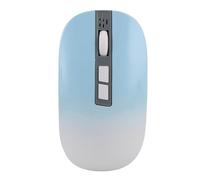 Fockety Souris AI, Souris sans Fil Bluetooth pour GPT avec Une Transcription, Traduction et résumé en Temps Réel, Mices de Jeu Ergonomiques Rechargeables pour Le Bureau, PC (Lac Bleu)