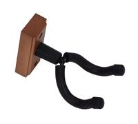 Fockety Soutenir la Murale pour Guitare, Soutenir la Murale pour Guitare Menthes de Support de Crochet Mural avec Vis pour Les Guitaires Acoustiques et électriques Noyer Noir (Couleur de Noyer carré