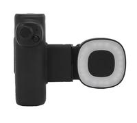 Fockety Stabilisateur de Smartphone à Axe Unique, Poignée Ergonomique pour Appareil Photo de Téléphone, Poignée de Téléphone à Axe Unique avec Télécommande Bluetooth, Lumière Tactile