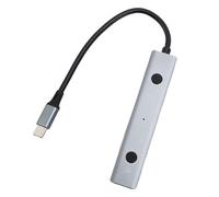 Fockety Station d'accueil pour Ordinateur Portable AI, Contrôle Vocal USB C Station d'accueil, Hub C C Hub avec Outil AI, Transcription Vocale, Traduction et 2 Ports USB 2.0