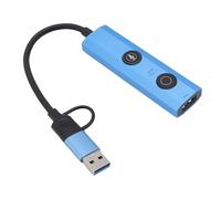 Fockety Station d'accueil pour Ordinateur Portable IA, Adaptateur USB-C 5 en 1 pour Deux écrans, hub USB-C avec Transcription vocale, Traduction, Ports USB 3.0 et USB 2.0