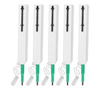 Fockety Stylo de Nettoyage de Connecteur à Fibre Optique, Stylo de Nettoyant à Fibre Optique de 5 PCS pour Stylo à 2,5 Mm Ferrules SC, FC, ST, Nettoyage de Fibres, 800+ Temps de